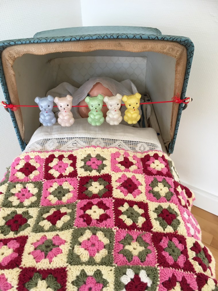 Brønd dukkevogn fra sidst i 1950'erne